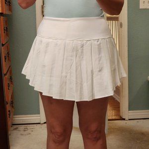 White Pleated Tennis Skirt - NEW